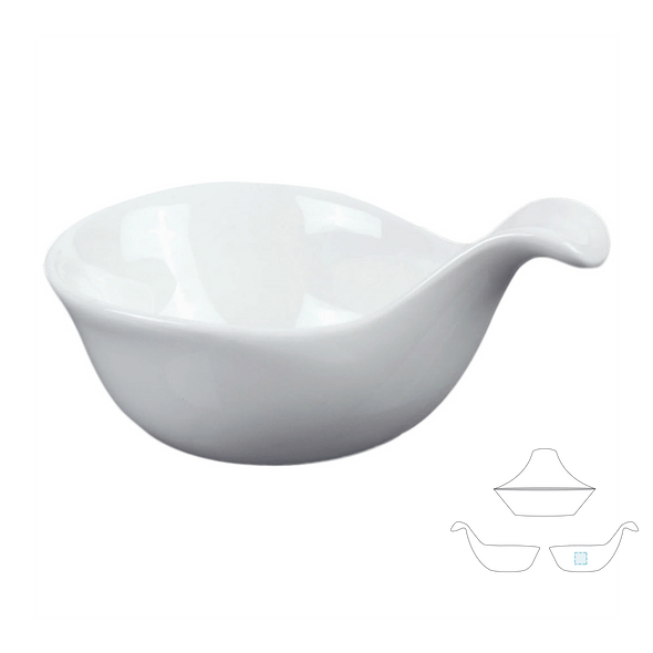 Bowls with Handle White Porcelain Bowls with Handle White Porcelain